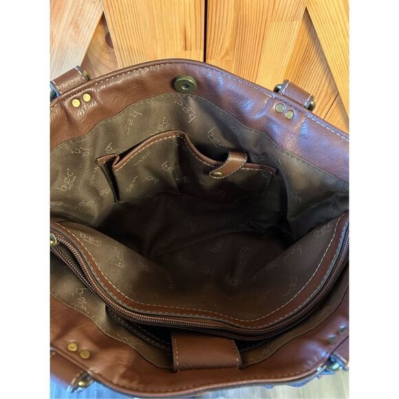 B.O.C. Born Concepts Womens Faux Leather Handbag Brown Tan - Picture 9 of 11